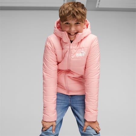 Essentials Padded Jacket Youth, Peach Smoothie, small