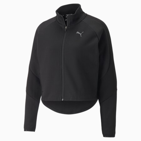 Evostripe Women's Track Jacket, Puma Black, small-AUS