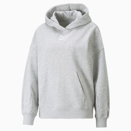 Classics oversized hoodie voor dames, Light Gray Heather, small
