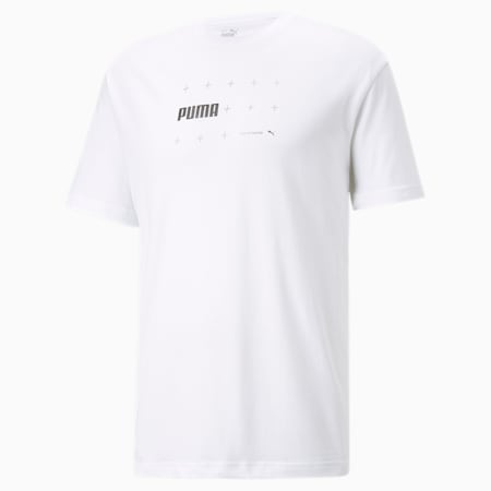 Foil Graphic Tee Men, Puma White, small-PHL