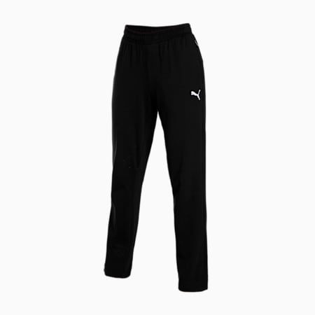 Zippered Jersey Women's Regular Fit Sweatpants, PUMA Black, small-IND