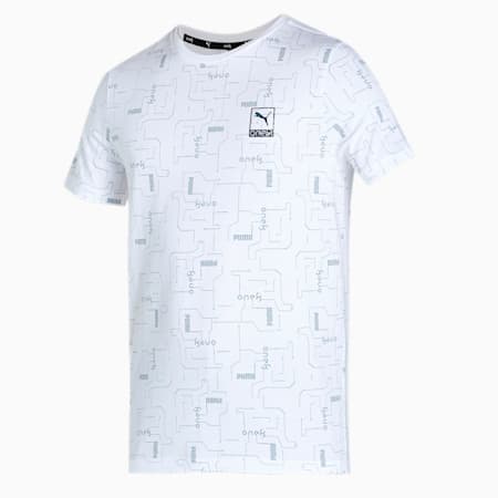 one8 Virat Kohli Men's AOP  T - Shirt, Puma White, small-IND