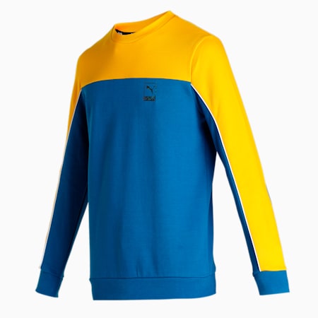 One8 Virat Kohli Men's Slim Fit Sweatshirt, Lake Blue, small-IND