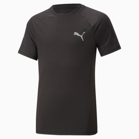 Evostripe Tee - Boys 8-16 years, PUMA Black, small-AUS