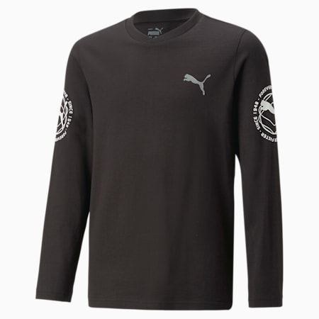 T-shirt à manches longues Active Sports enfant et adolescent, PUMA Black, small
