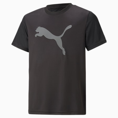 Active Sports Cat T-Shirt für Jugendliche, PUMA Black, small