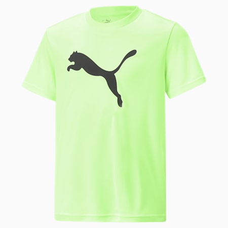 Active Sports Cat Tee Youth, Fizzy Lime, small-SEA
