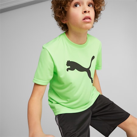 Active Sports Cat Tee Youth, Fizzy Lime, small