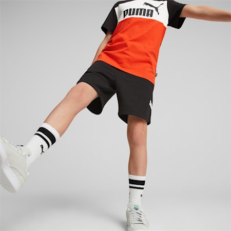 PUMA Power Shorts - Boys 8-16 years, PUMA Black, small-AUS