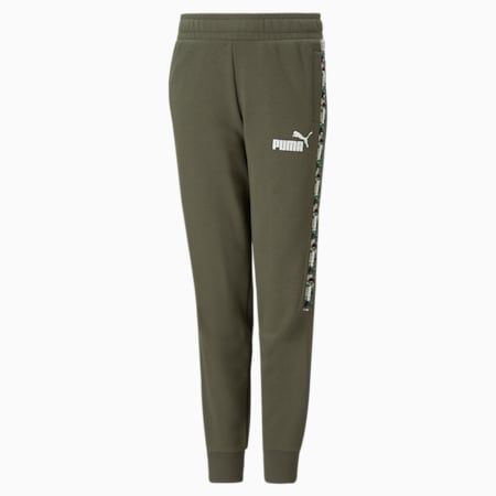 Pantalon de survêtement Essentials Tape Camo Adolescent, Green Moss, small