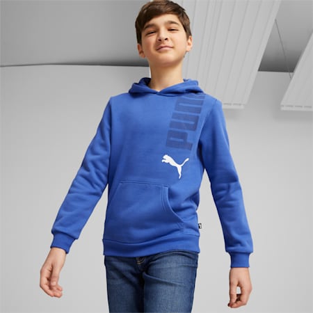 Essentials+ Logolab Hoodie - Boys 8-16 years, Royal Sapphire, small-AUS