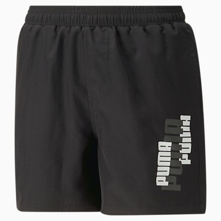Essentials+ Logolab Boys' Woven Shorts - Youth 8-16 years, PUMA Black, small-AUS
