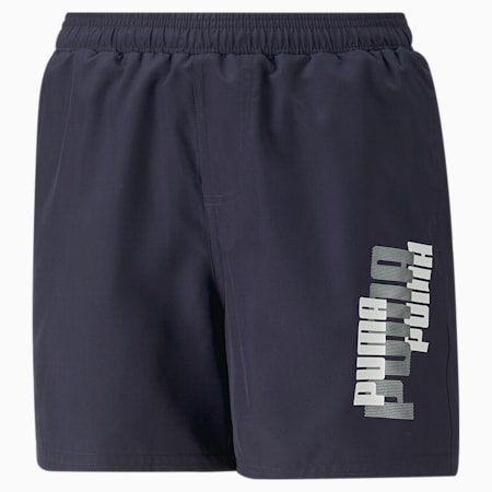 Essentials+ Logolab Boys' Woven Shorts - Youth 8-16 years, PUMA Navy, small-AUS