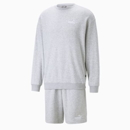 Relaxed Sweatsuit Men, Light Gray Heather, small