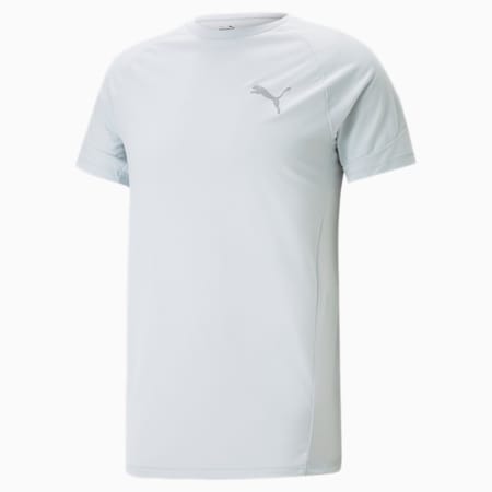 EVOSTRIPE Men's Tee, Platinum Gray, small-AUS