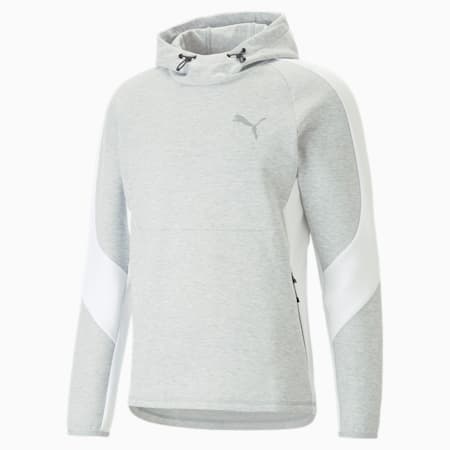 EVOSTRIPE Men's Hoodie, Light Gray Heather, small-AUS