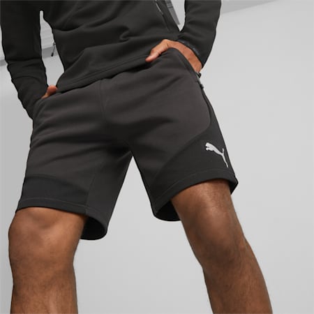 EVOSTRIPE Men's Shorts, PUMA Black, small-AUS