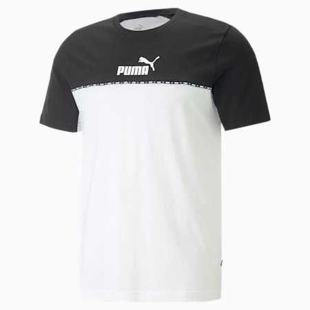 T-shirt Essentials bande color block Homme, PUMA Black, small-DFA