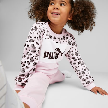 Essentials+ PUMA Mates Crew Neck Kids, Pearl Pink, small-SEA