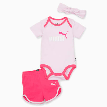 Minicats Bow Newborn set voor baby's, Pearl Pink, small