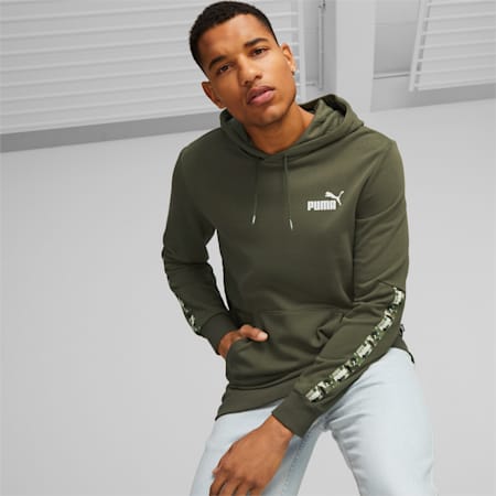 Puma all over print camo insert overhead hoodie online