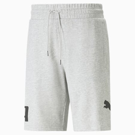 PUMA POWER Men's Shorts, Light Gray Heather, small-AUS