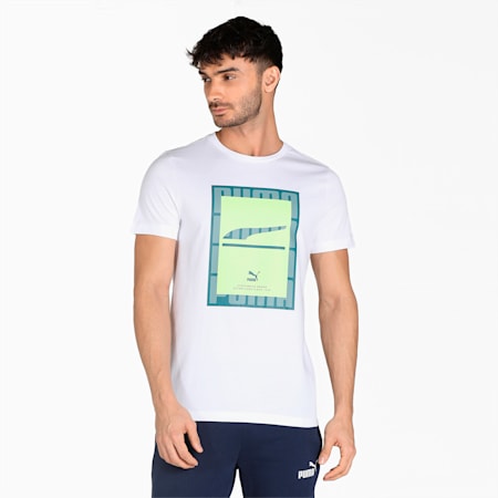 Formstrip Logo Men's T-Shirt, Puma White, small-IND
