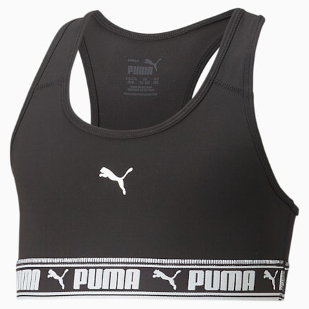 PUMA Strong Bra Youth, PUMA Black, small