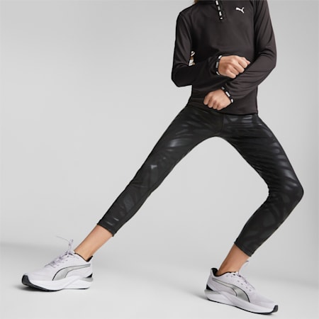 Nova Shine Printed Leggings - Girls 8-16 years, PUMA Black, small-AUS