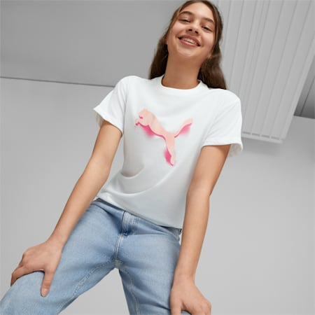 Modern Sports Tee Youth, PUMA White, small