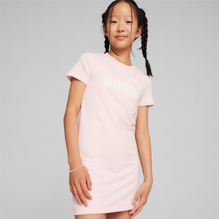 Essentials+ Logo Dress Youth, Whisp Of Pink, small