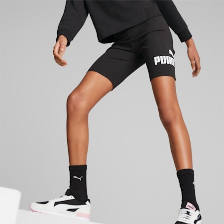 Leggings corti Essentials+ Logo da ragazza, PUMA Black, small
