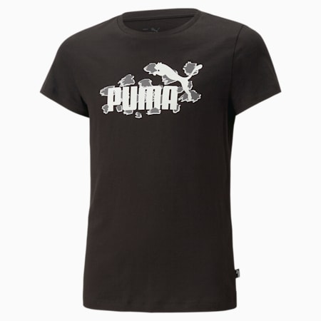 T-shirt Essentials+ ANIMAL da ragazza, PUMA Black, small