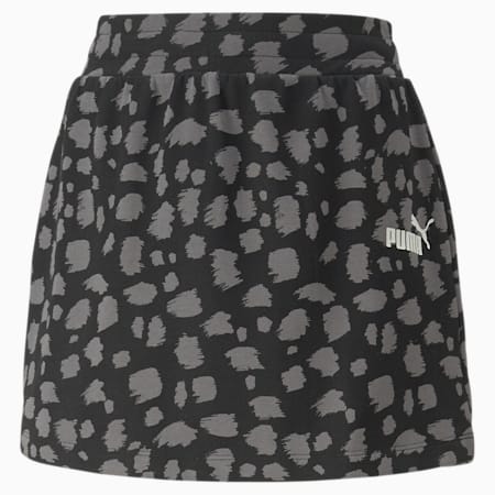 Essentials+ Animal Printed Skirt Youth, PUMA Black, small-THA