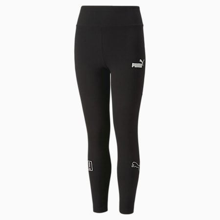 Colour Block 7/8 Leggings Youth, PUMA Black, small