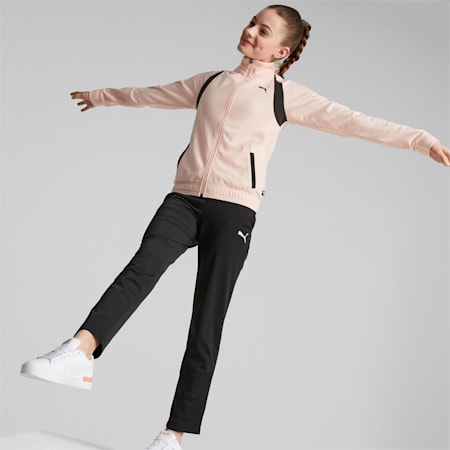 Tricot Tracksuit Youth, PUMA Black-Rose Dust, small
