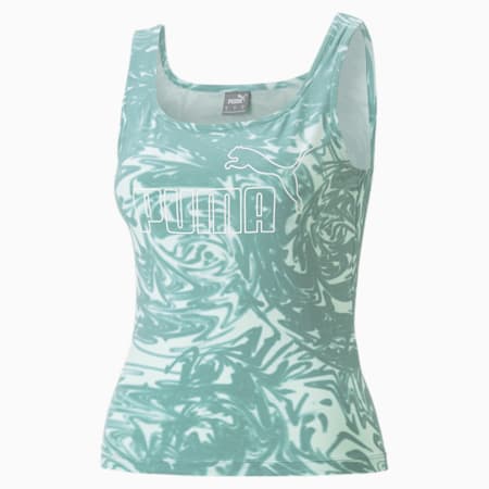 Débardeur imprimé PUMA POWER Femme, Adriatic, small