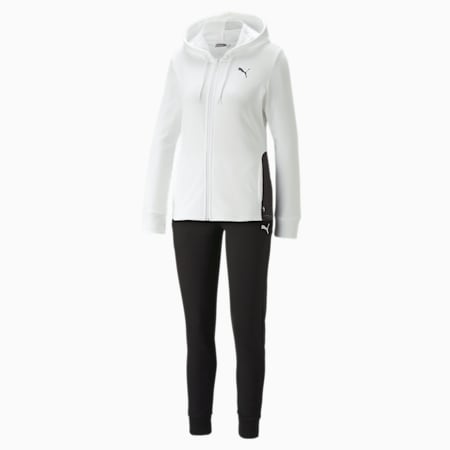Classic Hooded Tracksuit Women, PUMA White, small