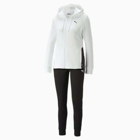 Tuta con cappuccio Classic da donna, PUMA White, small