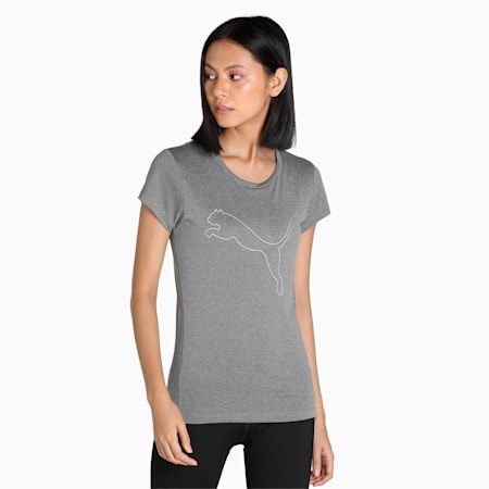 Active Heather Women's T-Shirt, Charcoal Heather, small-IND