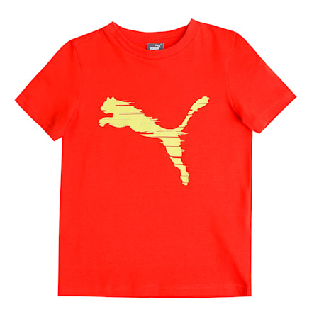 Cat Logo Youth Regular Fit T-Shirt, Grenadine, small-IND