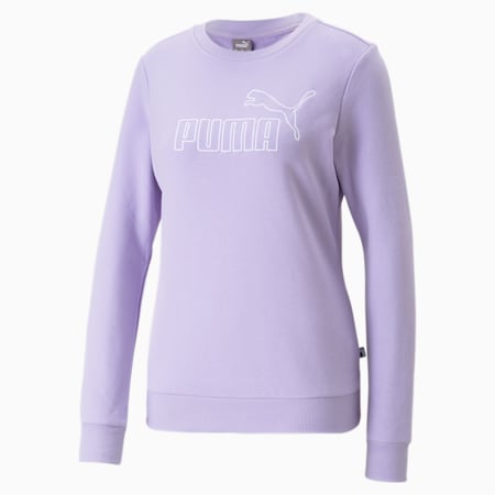 Essentials+ Crew Neck Women's Sweatshirt, Vivid Violet, small-AUS