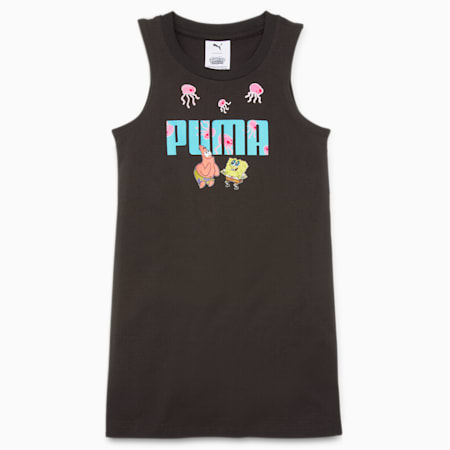 PUMA x SPONGEBOB Tank Dress Kids, PUMA Black, small-DFA