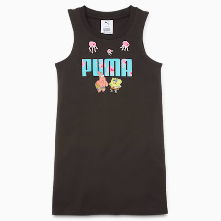 שמלת טנק PUMA x SPONGEBOB לילדים, PUMA Black, small-DFA