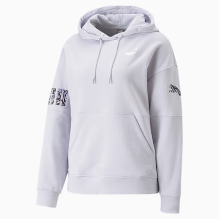 PUMA Power Nova Shine Women's Hoodie, Spring Lavender, small-AUS