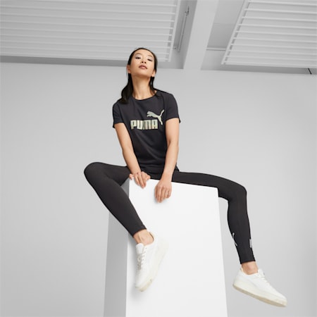 Essentials+ Nova Shine Women's Tee | PUMA Black | PUMA Shop All Puma | PUMA