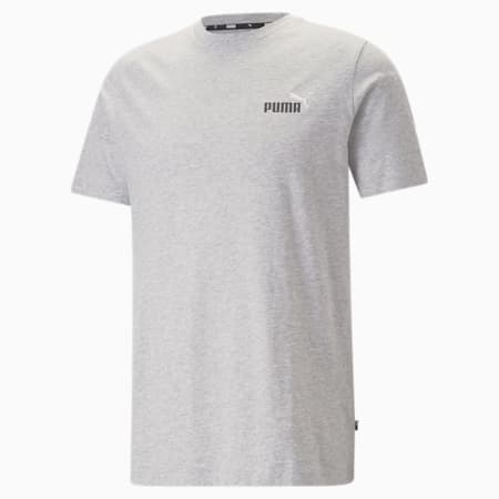 Essentials+ Two-Colour Small Logo Men's Tee, Light Gray Heather, small-AUS