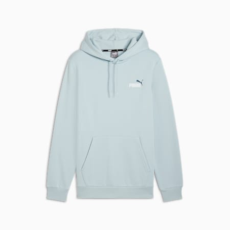 Essentials+ Two-Colour Small Logo Hoodie Men, Frosted Dew, small