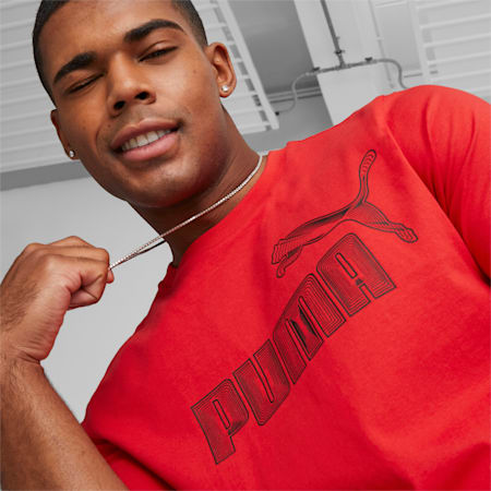 GRAPHICS No. 1 Logo  Tee Men, For All Time Red, small-PHL