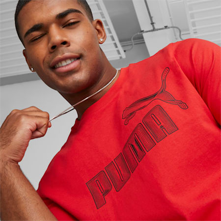 GRAPHICS No. 1 Logo  Tee Men, For All Time Red, small-THA